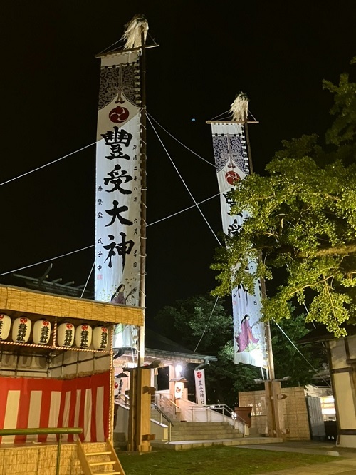 豊受神社 浦安三社祭の提灯飾り